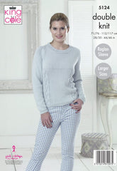 King Cole Cottonsoft DK Pattern 5124 - Cardigan & Sweater