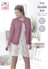 King Cole Cottonsoft DK Pattern 5124 - Cardigan & Sweater