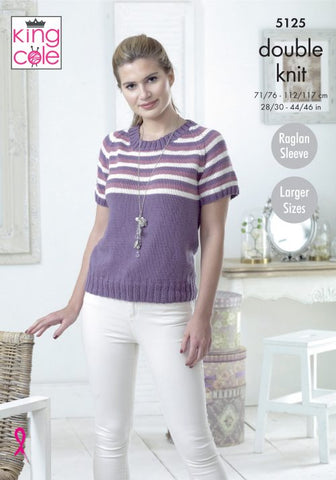 King Cole Cottonsoft DK Pattern 5125 - Sweaters
