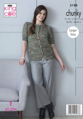 King Cole Shadow Chunky Pattern 5188 - Cardigans
