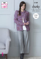 King Cole Shadow Chunky Pattern 5188 - Cardigans