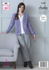 King Cole Shadow Chunky Pattern 5189 - Cardigans