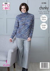 King Cole Shadow Chunky Pattern 5190 -  Sweaters