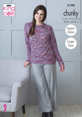 King Cole Shadow Chunky Pattern 5190 -  Sweaters