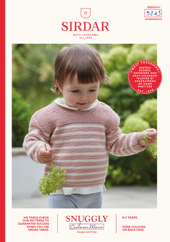 Sirdar Snuggly Cashmere Merino DK Pattern 5243 - Two Colour Jumper