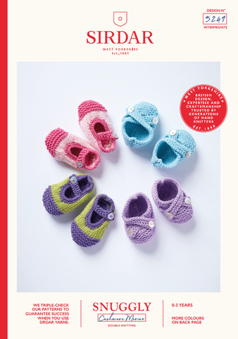 Sirdar Snuggly Cashmere Merino DK Pattern 5249 - Shoes