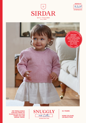 Sirdar Snuggly 100% Cotton Pattern 5269 - Star Jumper