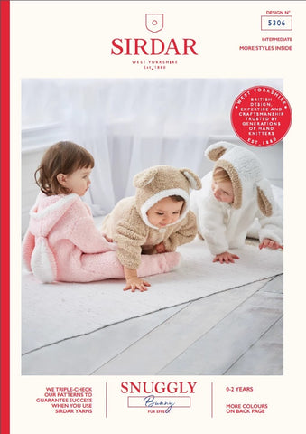 Sirdar Snuggly Bunny Pattern 5306 - Bunny all in One