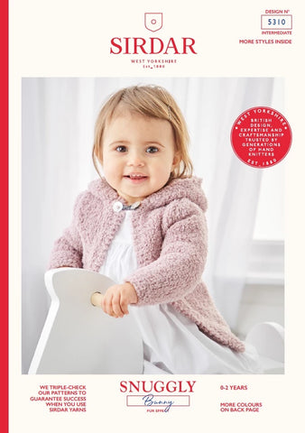 Sirdar Snuggly Bunny Pattern 5310 - Hooded Jacket