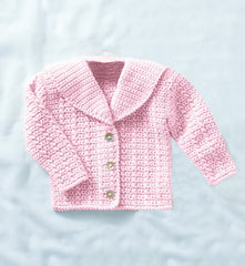 Sirdar Snuggly Soothing DK Crochet Pattern 5316  -  Girl's V-Neck & Collared Cardigan