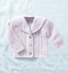 Sirdar Snuggly Soothing DK Crochet Pattern 5316  -  Girl's V-Neck & Collared Cardigan