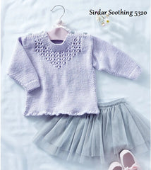 Sirdar Snuggly Soothing DK Pattern 5320 - Girl's Sweater