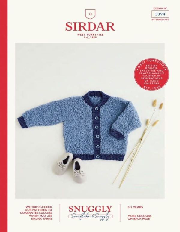 Sirdar Snuggly Snowflake Chunky Pattern 5394 - Bomber Jacket