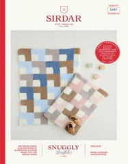 ﻿Sirdar Snuggly Snowflake Chunky Pattern 5397 - Mitred Square Blanket