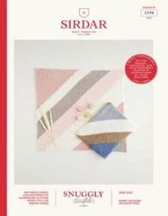 ﻿Sirdar Snuggly Snowflake Chunky Pattern 5398 - Diagonal Knitted Blanket