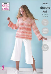 King Cole Caribbean Calypso DK Pattern 5406 - Ladies Sweaters - NOW €1.00