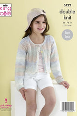 King Cole Beaches DK Pattern 5422 - Cardigans