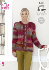 King Cole Explorer Super Chunky Pattern  - 5458 Sweater & Cardigan