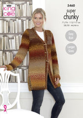 King Cole Explorer Super Chunky Pattern  5460 - Cardigan & Waistcoat