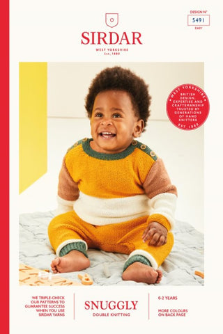 Sirdar Snuggly DK Pattern 5491 - Sweater & Trousers