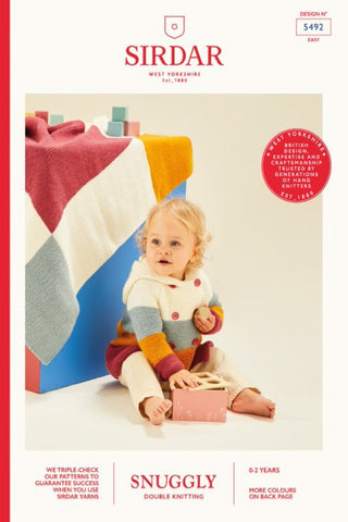 Sirdar Snuggly DK Pattern 5492 - Duffle Coat & Blanket