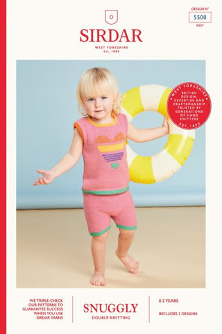 Sirdar Snuggly DK Pattern 5500 - Summer Days Shorts Set