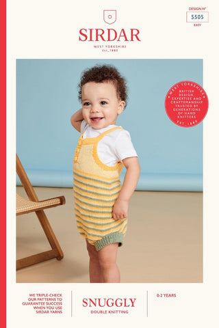 Sirdar Snuggly DK Pattern 5505 - Sandcastle Romper