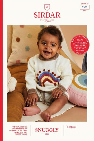 Sirdar Snuggly 4 Ply Pattern 5509 - Rainbow Babe Shorts Suit