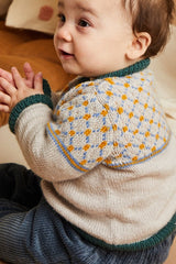 Sirdar Snuggly 4 Ply Pattern 5515 - Plaid & Plain Cardigan