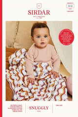 Sirdar Snuggly 4 Ply Pattern 5516 - FLower Power Crochet Blanket
