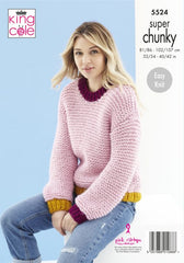King Cole Timeless Super Chunky Pattern 5524 - Sweaters