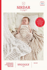 Sirdar Snuggly 2 Ply Pattern 5524 - Pretty Picot Lacy Blanket