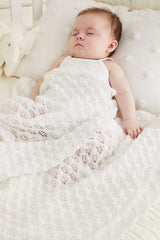 Sirdar Snuggly 2 Ply Pattern 5524 - Pretty Picot Lacy Blanket