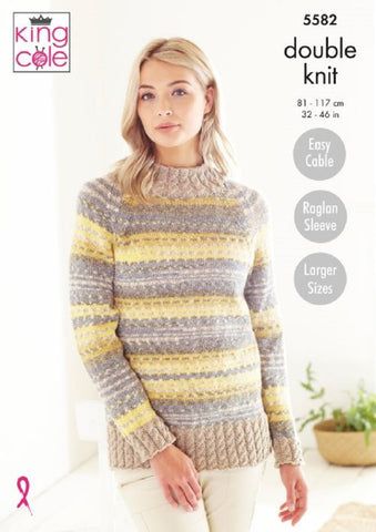 King Cole Drifter DK Pattern 5582 - Sweaters