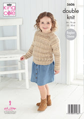 King Cole Island Beaches DK Pattern 5606 - Sweater & Cardigan