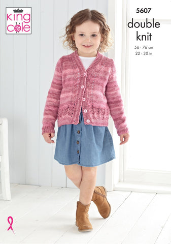 King Cole Island Beaches DK Pattern 5607 - Cardigans