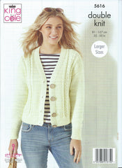 King Cole Paradise Beaches DK Pattern 5616 - Ladies Cardigans