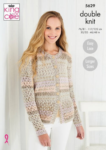 King Cole Drifter DK Pattern 5629 - Cardigan & Top