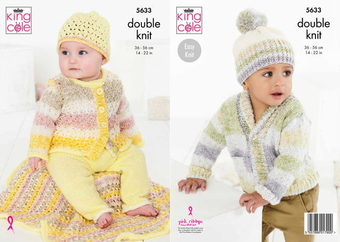 King Cole Splash DK Pattern 5633 - Baby Set