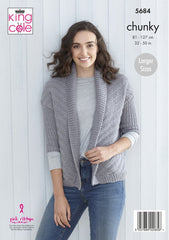 King Cole Subtle Drifter Chunky Pattern 5684 - Ladies Cardigans