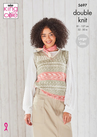 King Cole Fjord DK Pattern 5697 - Tank Tops