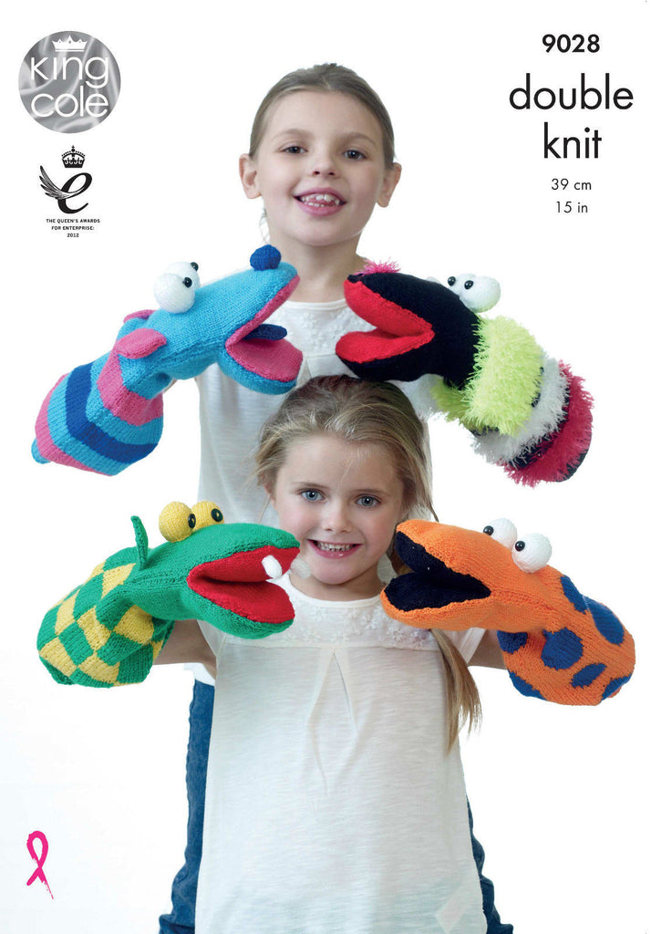 King Cole DK Pattern 9028 - Hand Puppets