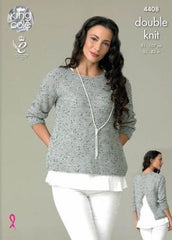 King Cole Galaxy DK Pattern 4408 - Top & Cardigan