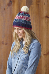 King Cole Fashion Aran Pattern 5868 - Sweater & Hats