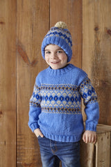 King Cole Big Value DK Pattern 5869 - Sweaters, Cardigan & Hat