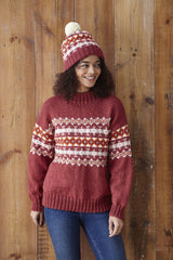 King Cole Merino Blend DK Pattern 5870 - Sweaters, Hat & Cowl