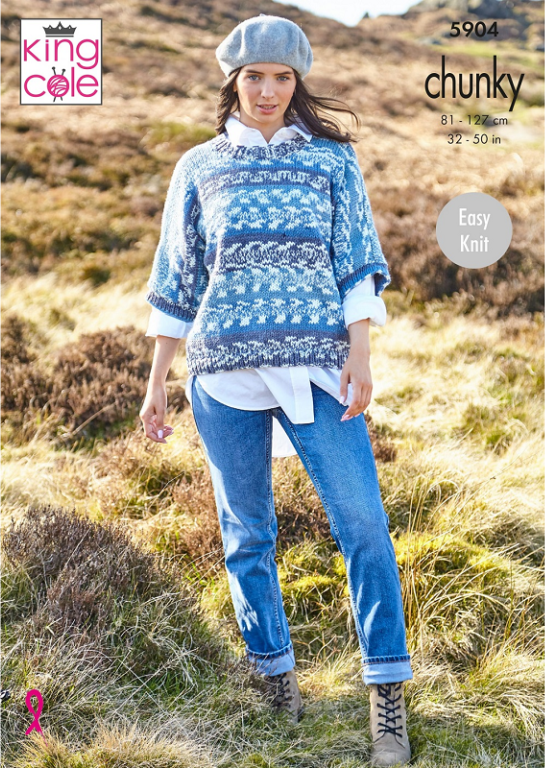 King Cole Nordic Chunky Pattern 5904 - Sweaters