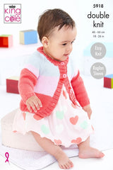 King Cole Cottonsoft DK Pattern 5918 - Sweater, Hat & Cardigan