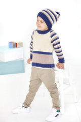 King Cole Cottonsoft DK Pattern 5918 - Sweater, Hat & Cardigan