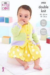 King Cole Cherished Baby DK Pattern 5922 Sweater & Cardigan